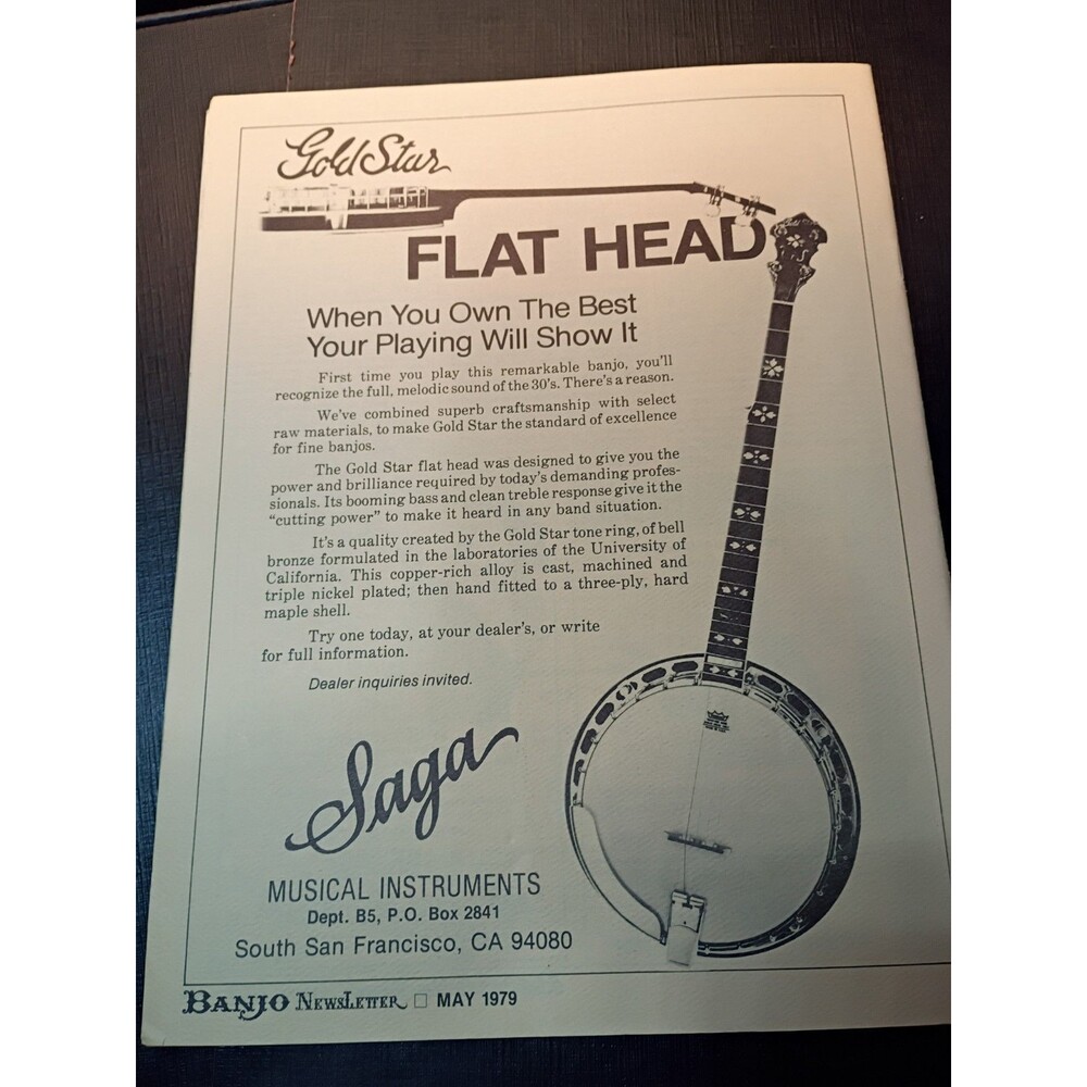 Lot of 4 Banjo Newsletters 5-String Vintage Magazine Aug/Oct 1977, May/Sept 1979 - Picture 8 of 9
